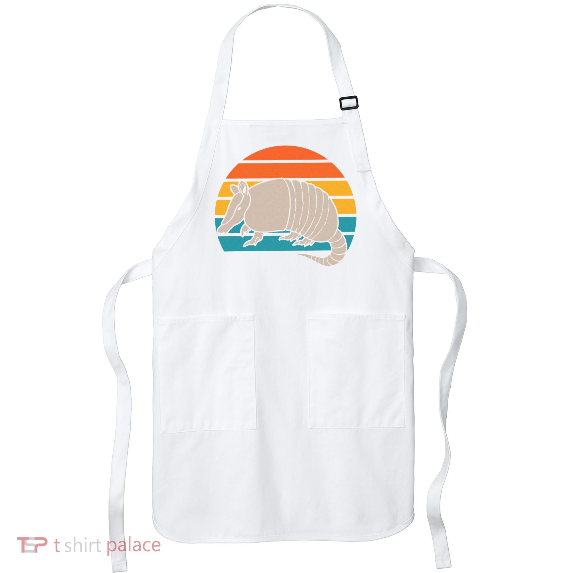 Animal Lover Outdoors Wild Nature Wildlife Retro Armadillo Apron