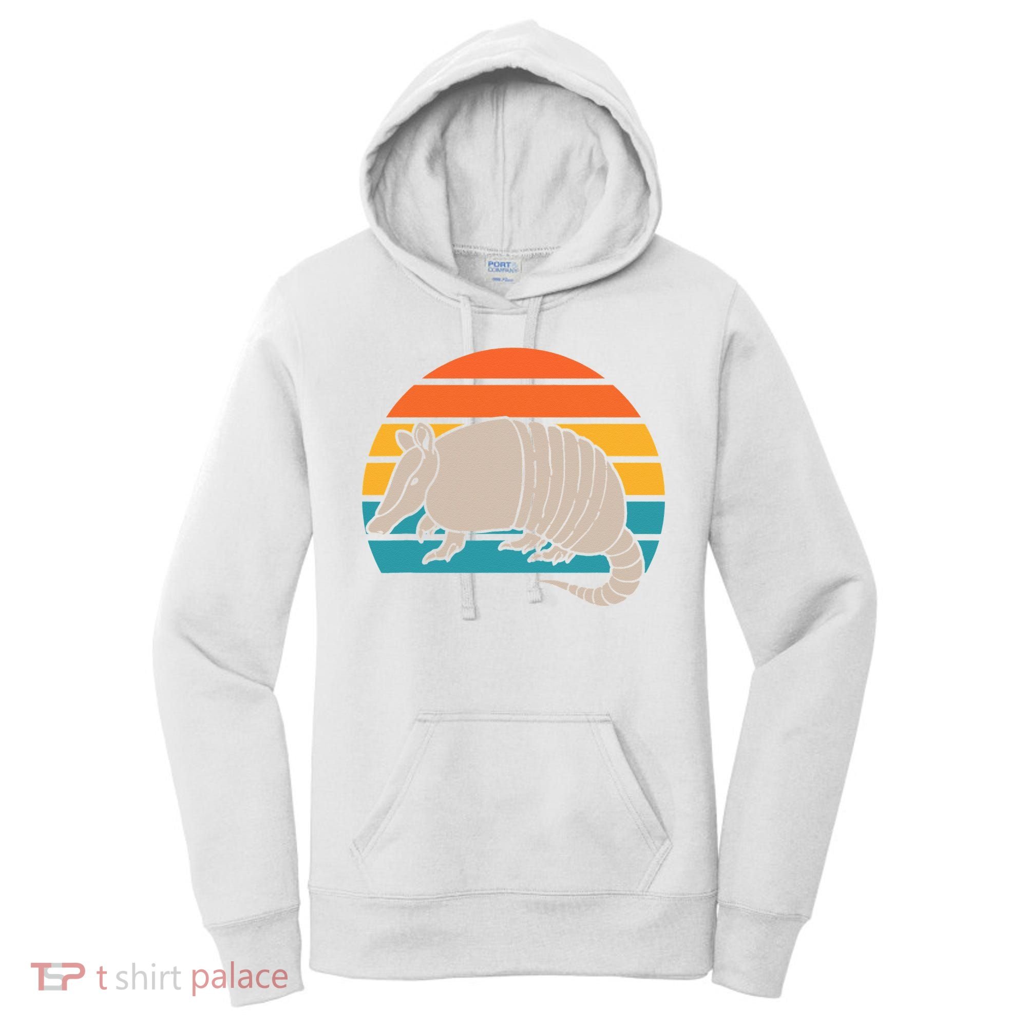 Animal Lover Outdoors Wild Nature Wildlife Retro Armadillo Women's Hoodie