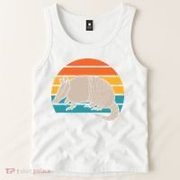 Animal Lover Outdoors Wild Nature Wildlife Retro Armadillo Tank Top thumb 2