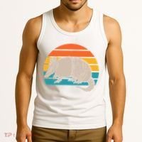 Animal Lover Outdoors Wild Nature Wildlife Retro Armadillo Tank Top thumb 3