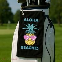 Aloha Beaches Cool Summer Shades Golf Towel thumb 2