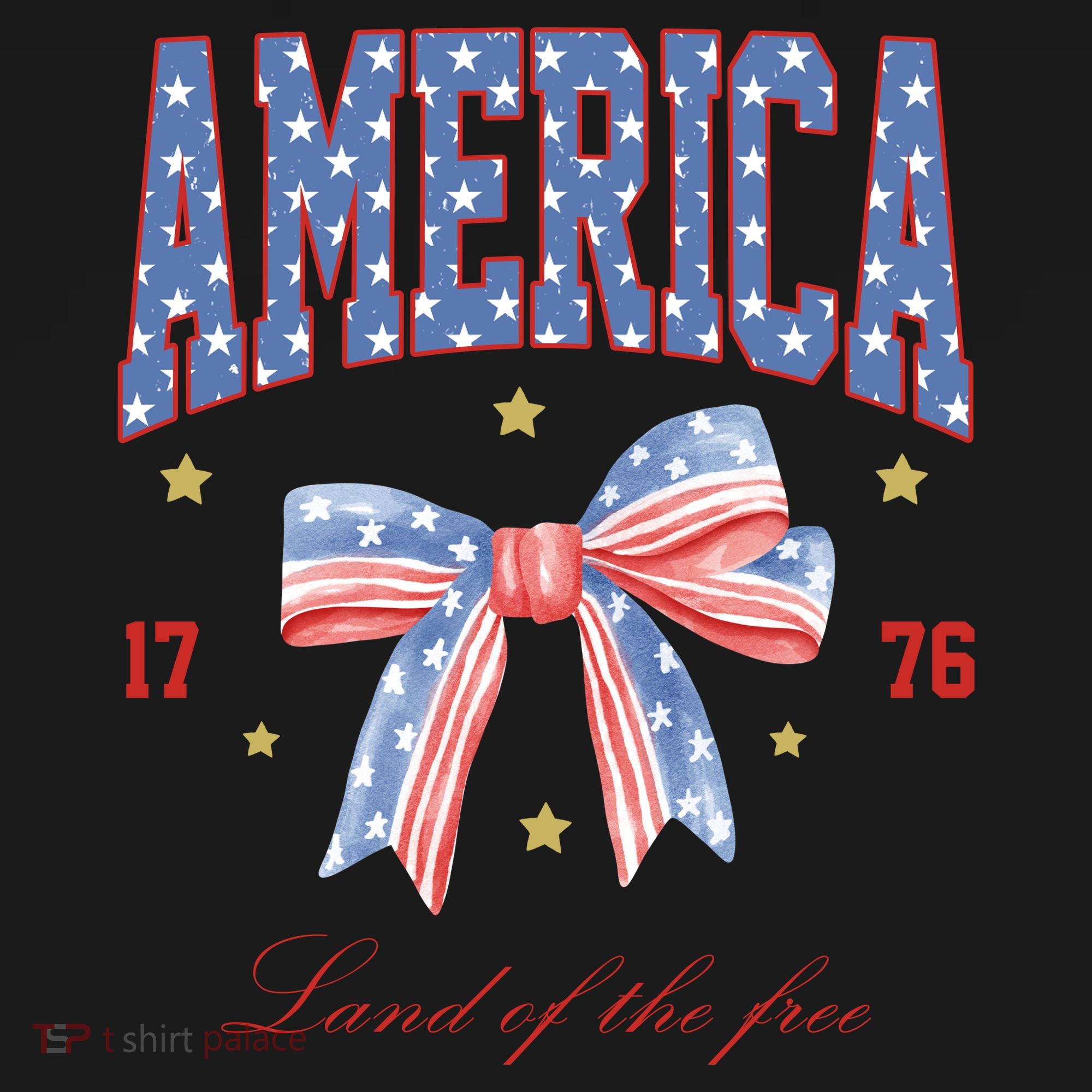 America Land Of The Free Bow Toddler Hoodie