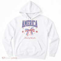America Land Of The Free Bow Hoodie thumb 0