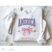 America Land Of The Free Bow Sweatshirt thumb 2