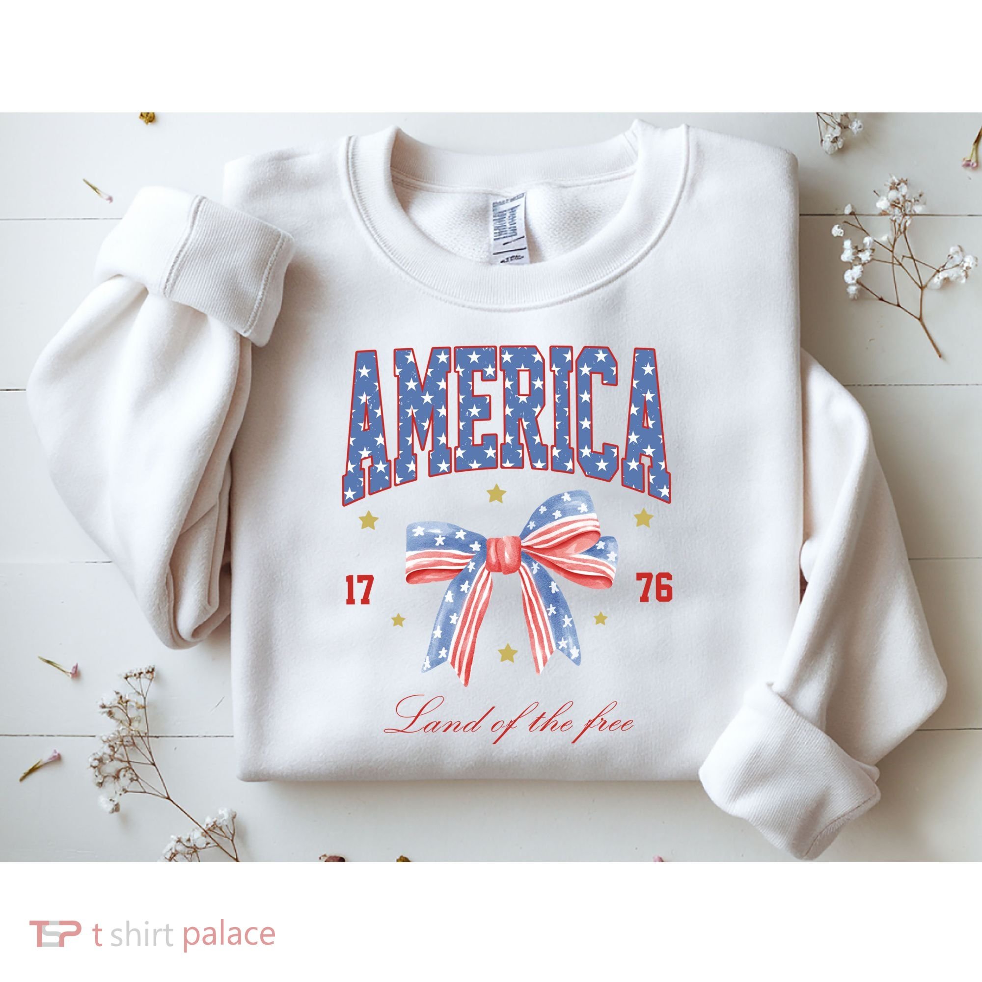 America Land Of The Free Bow Sweatshirt