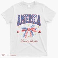 America Land Of The Free Bow T-Shirt thumb 0