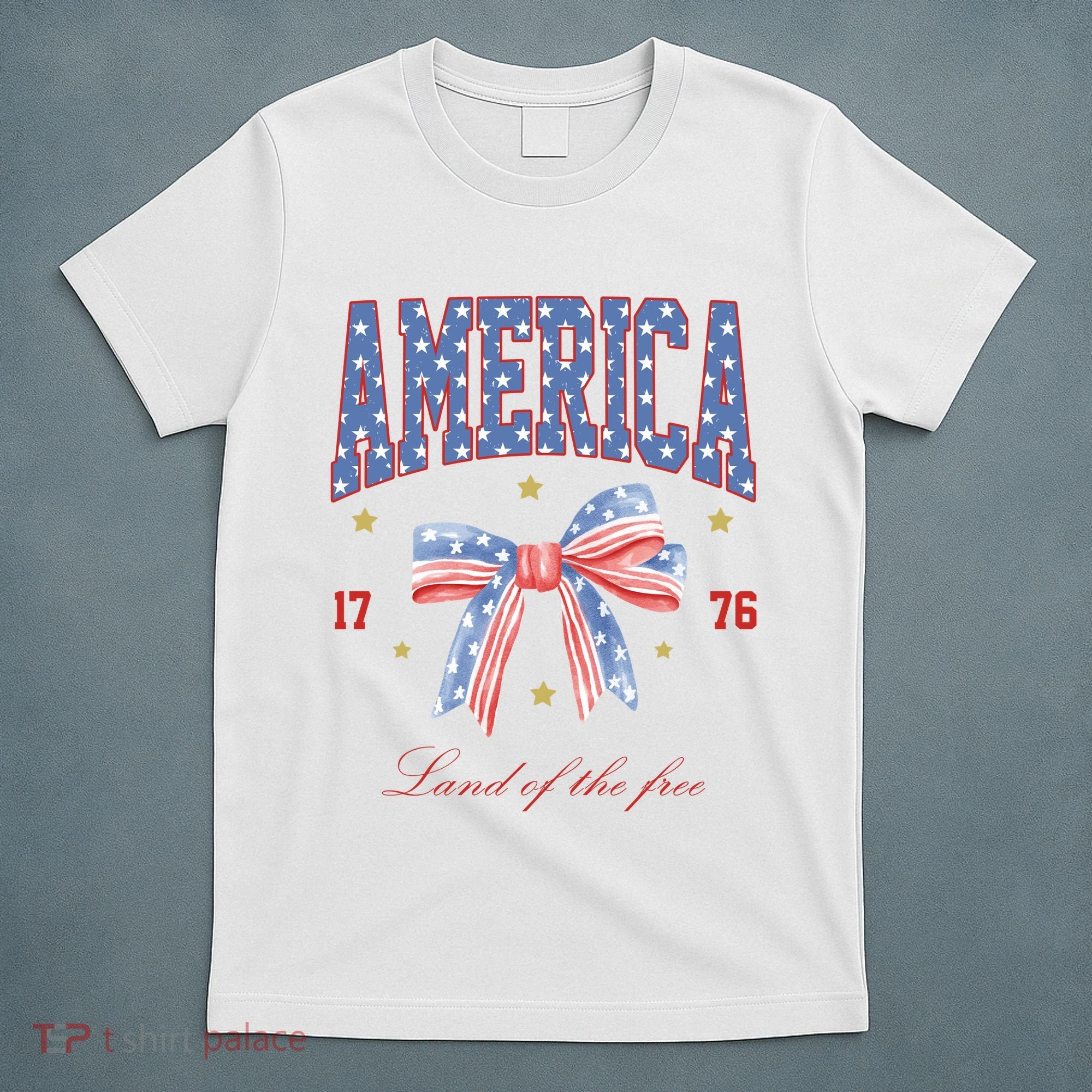 America Land Of The Free Bow T-Shirt