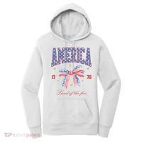 America Land Of The Free Bow Women's Hoodie thumb 0