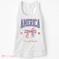 America Land Of The Free Bow Women's Tank Top thumb 0
