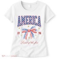 America Land Of The Free Bow Women's T-Shirt thumb 0
