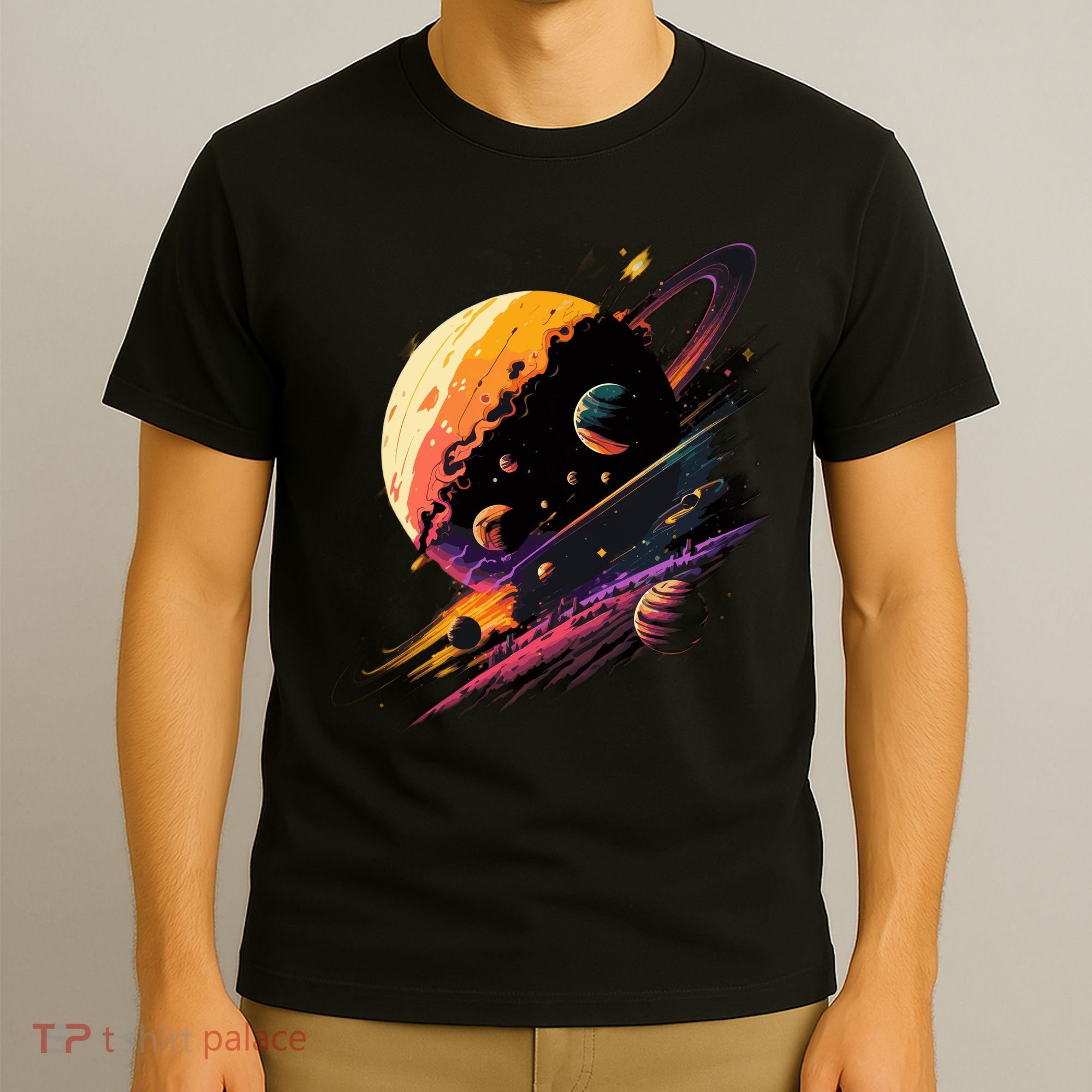 A Lot Of Big And Small Colorful Planets T-Shirt