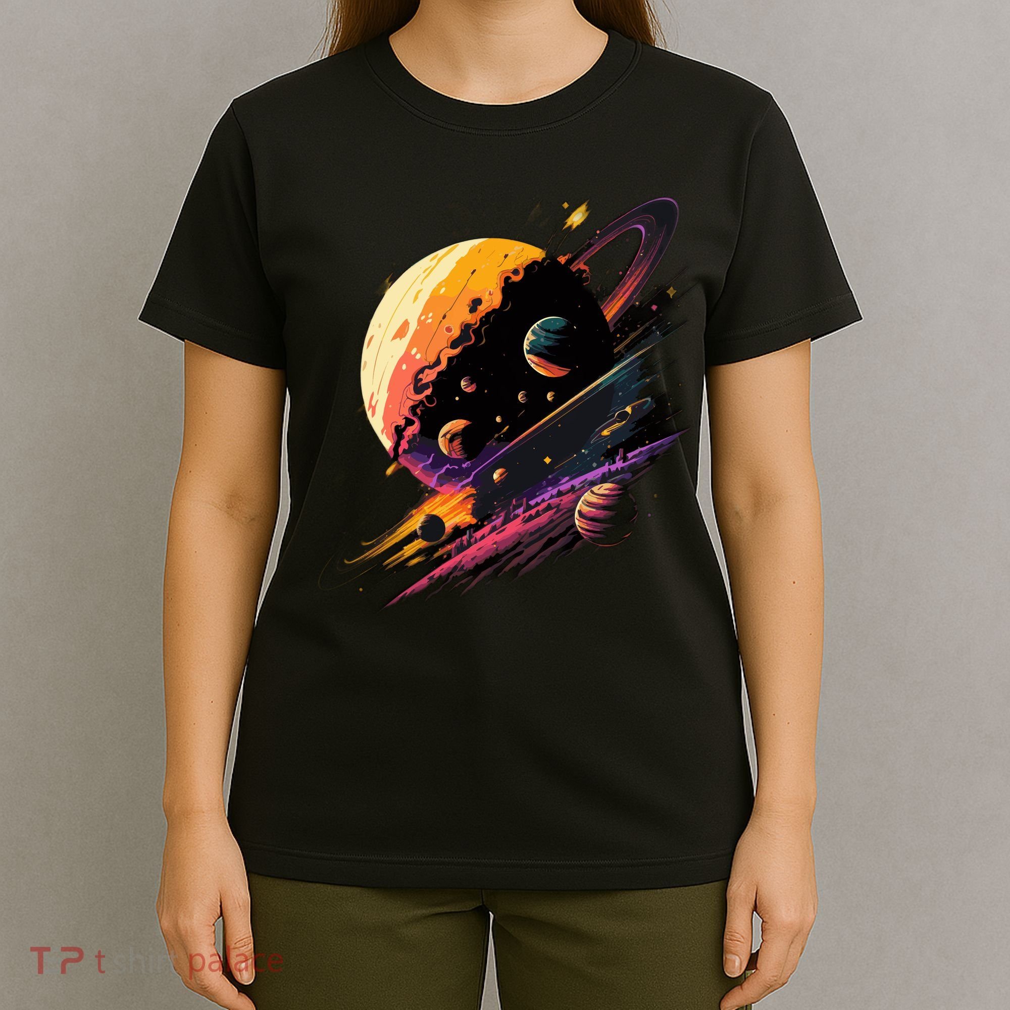 A Lot Of Big And Small Colorful Planets T-Shirt
