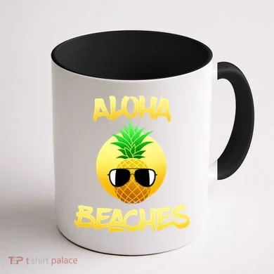 Aloha Beaches Coffee Mug back