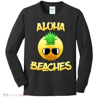 Aloha Beaches Kids Long Sleeve Shirt