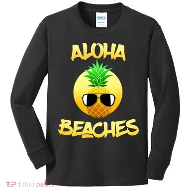 Aloha Beaches Kids Long Sleeve Shirt