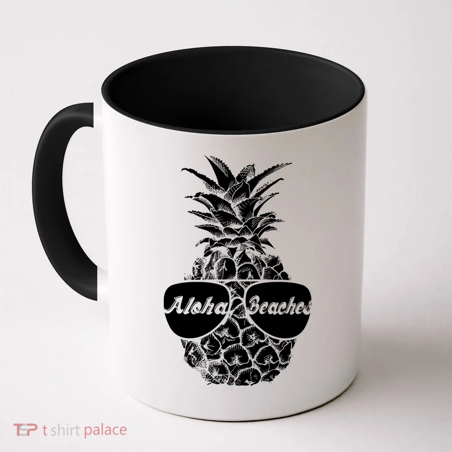 Aloha Beaches Pineapple  Coffee Mug