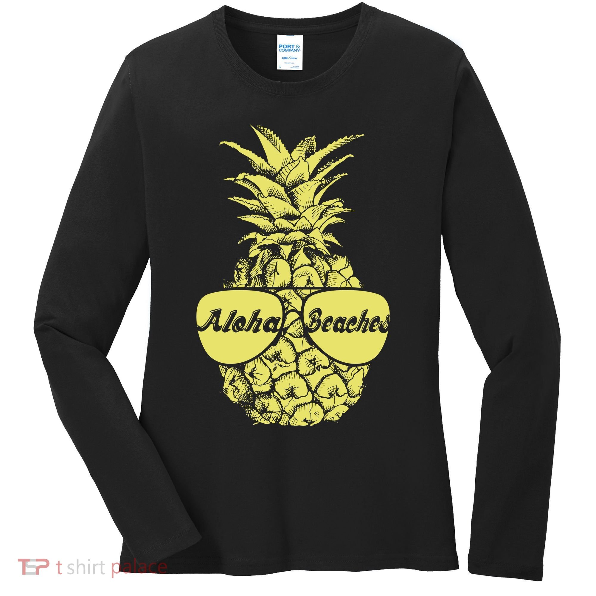 Aloha Beaches Pineapple  Women's Long Sleeve Shirt