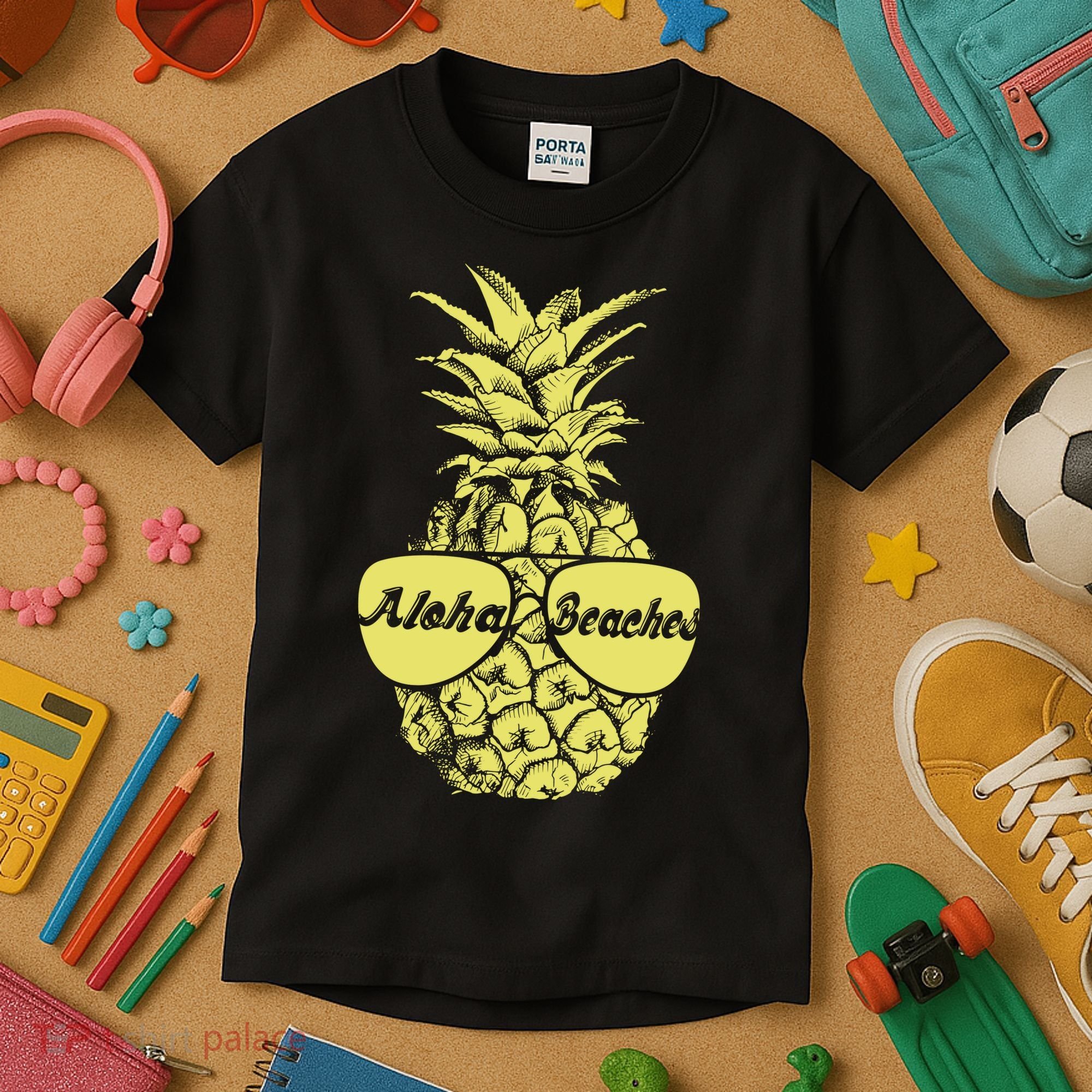Aloha Beaches Pineapple  Kids T-Shirt