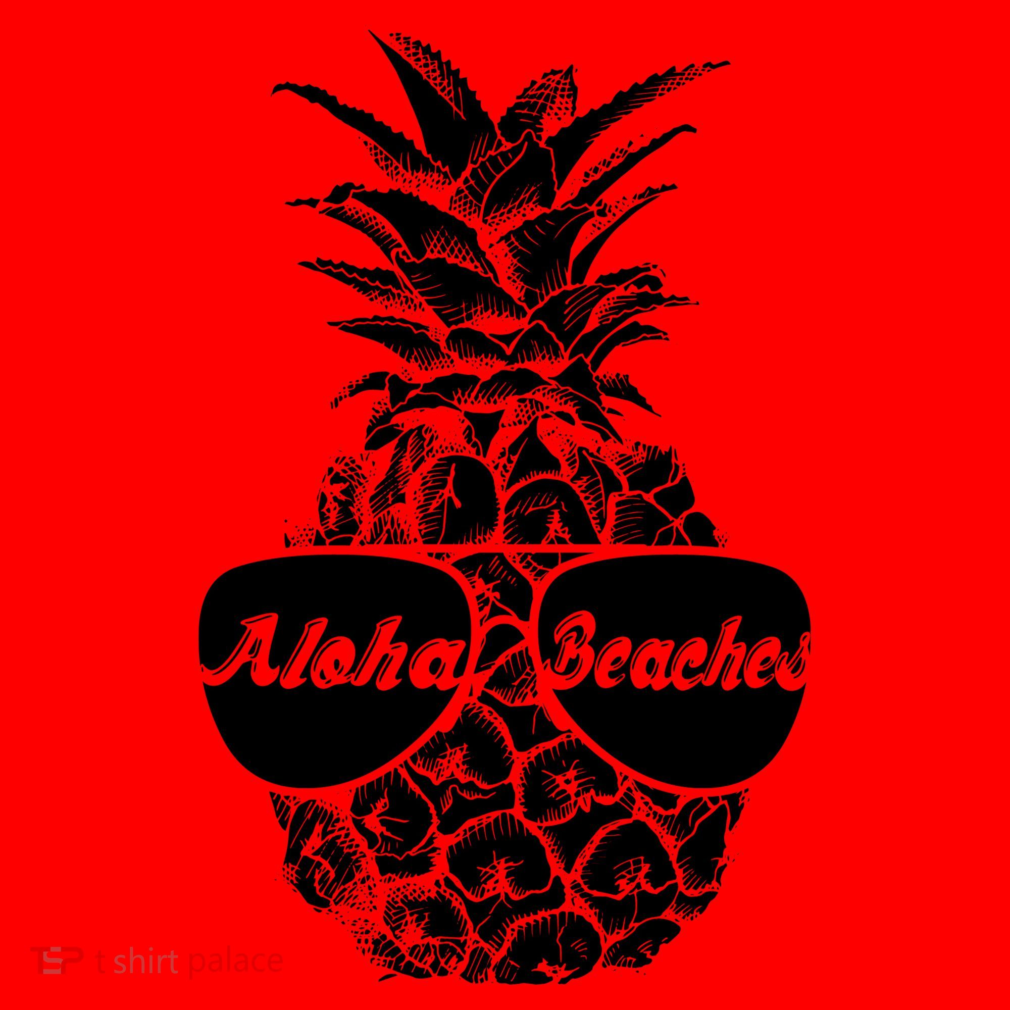 Aloha Beaches Pineapple  Santa Hat