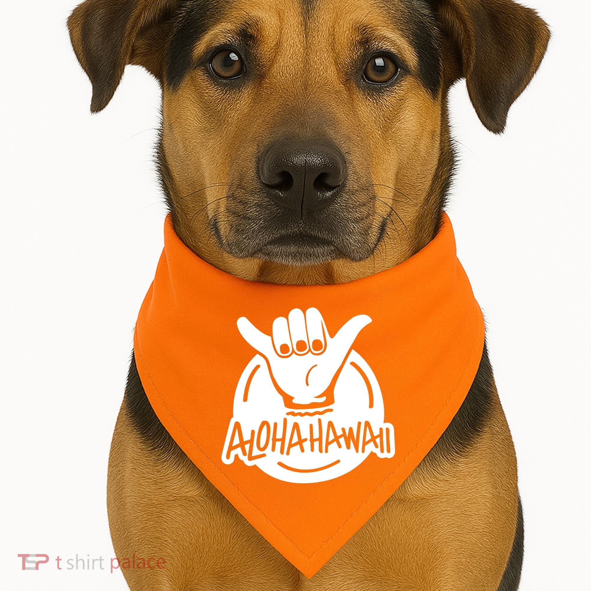 Aloha Hawaii Hand USA-Made Doggie Bandana