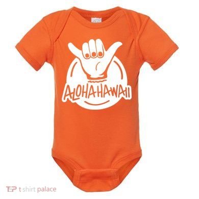 Aloha Hawaii Hand Baby Bodysuit