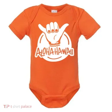 Aloha Hawaii Hand Baby Bodysuit