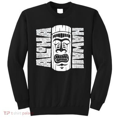 Aloha Hawaii Tiki Statue Sweatshirt