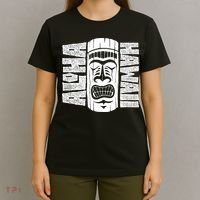 Aloha Hawaii Tiki Statue T-Shirt thumb 4