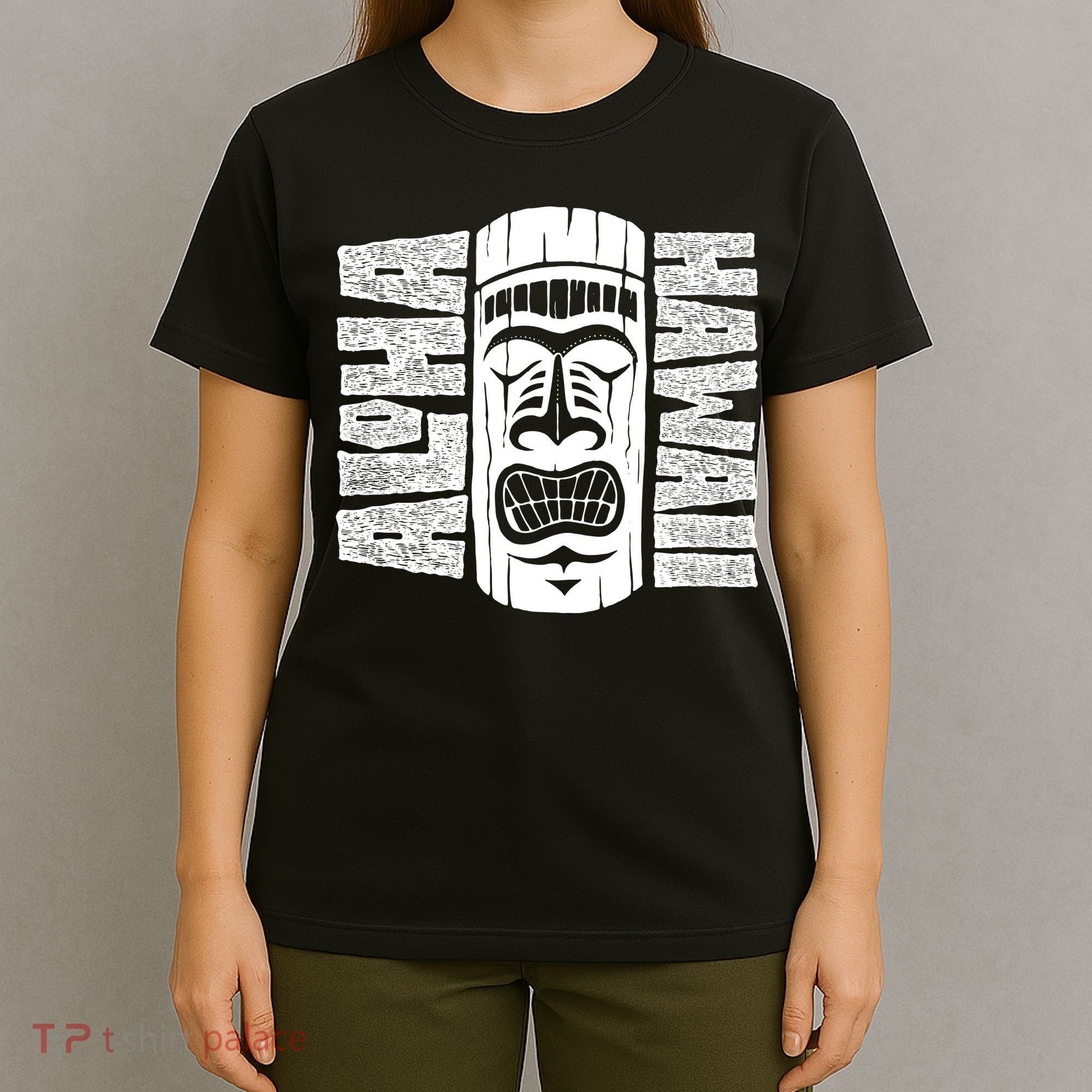 Aloha Hawaii Tiki Statue T-Shirt
