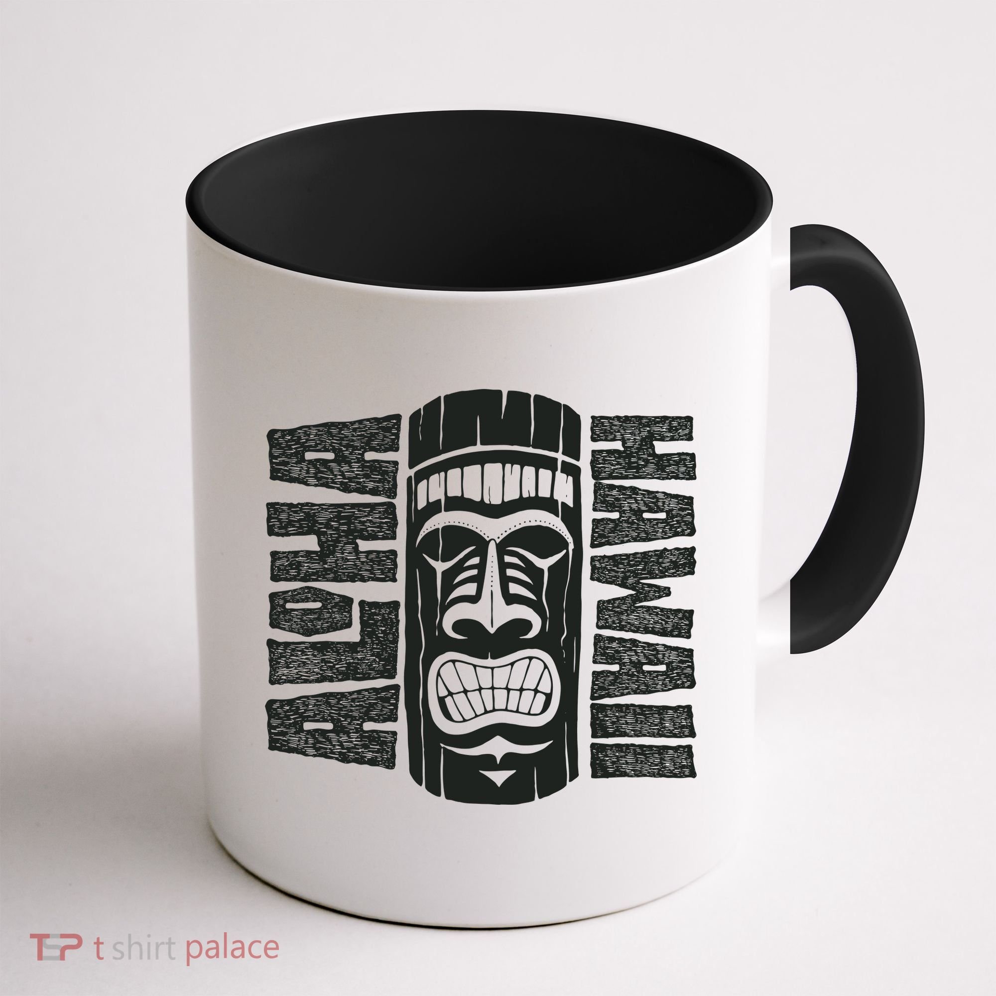 Aloha Hawaii Tiki Statue Coffee Mug