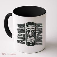 Aloha Hawaii Tiki Statue Coffee Mug thumb 0