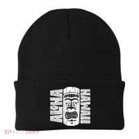 Aloha Hawaii Tiki Statue Beanie thumb 0