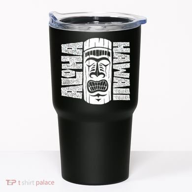 Aloha Hawaii Tiki Statue Tumbler