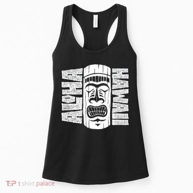 Aloha Hawaii Tiki Statue Women's Tank Top