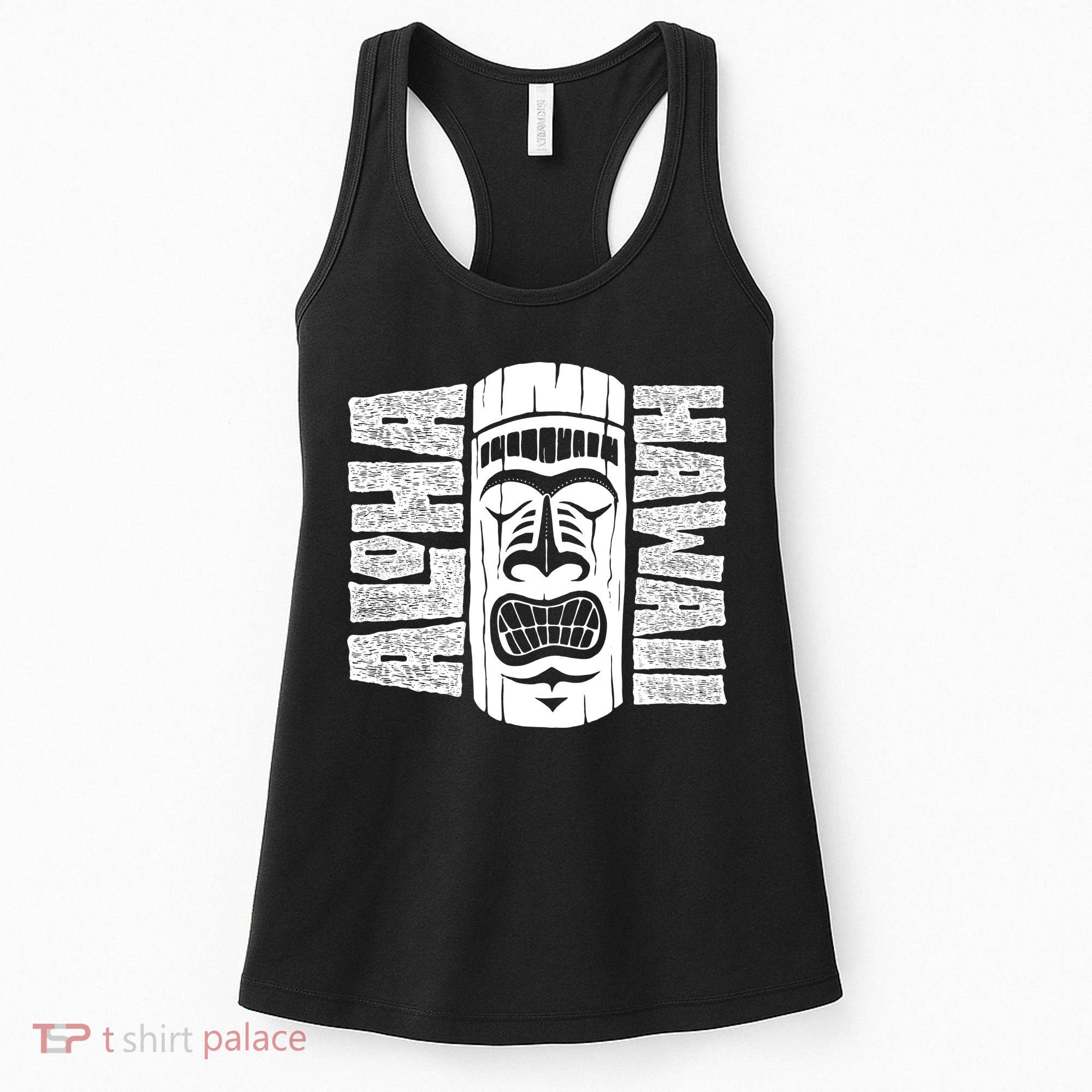 Aloha Hawaii Tiki Statue Women's Tank Top