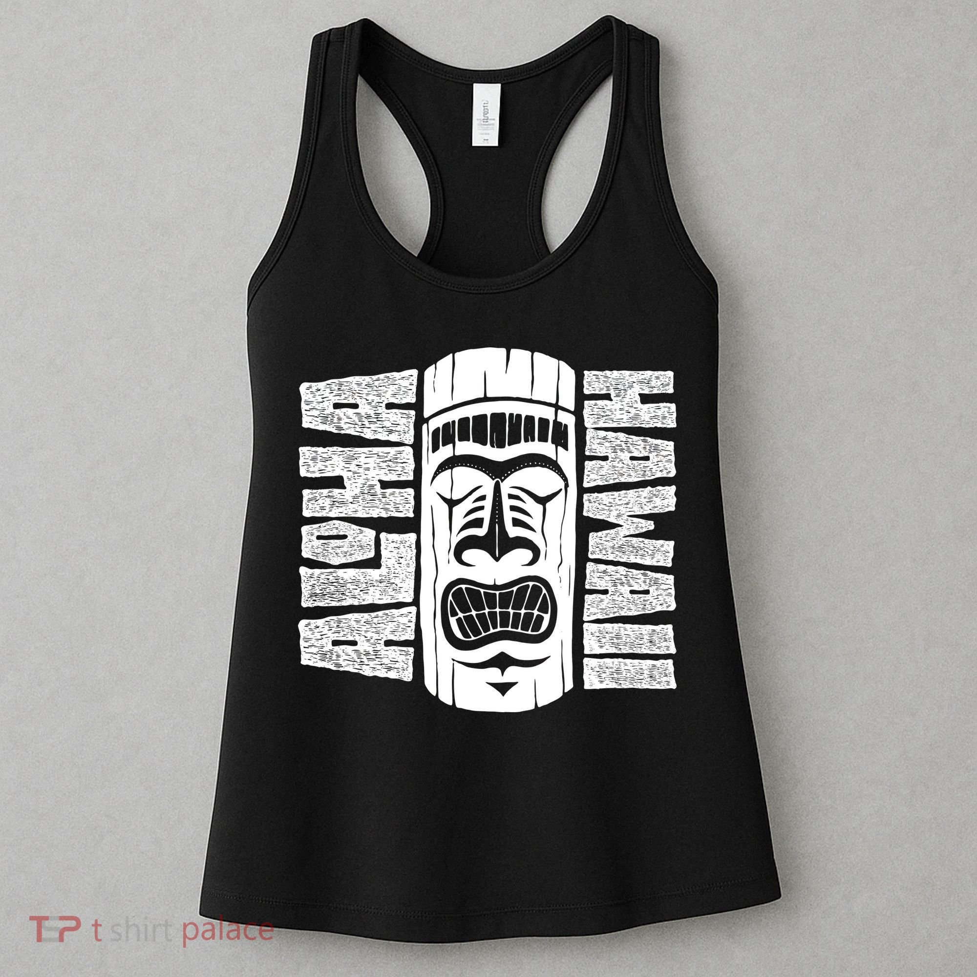 Aloha Hawaii Tiki Statue Women's Tank Top