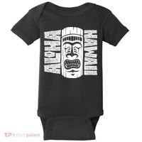 Aloha Hawaii Tiki Statue Baby Bodysuit thumb 0
