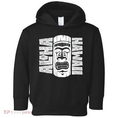 Aloha Hawaii Tiki Statue Toddler Hoodie