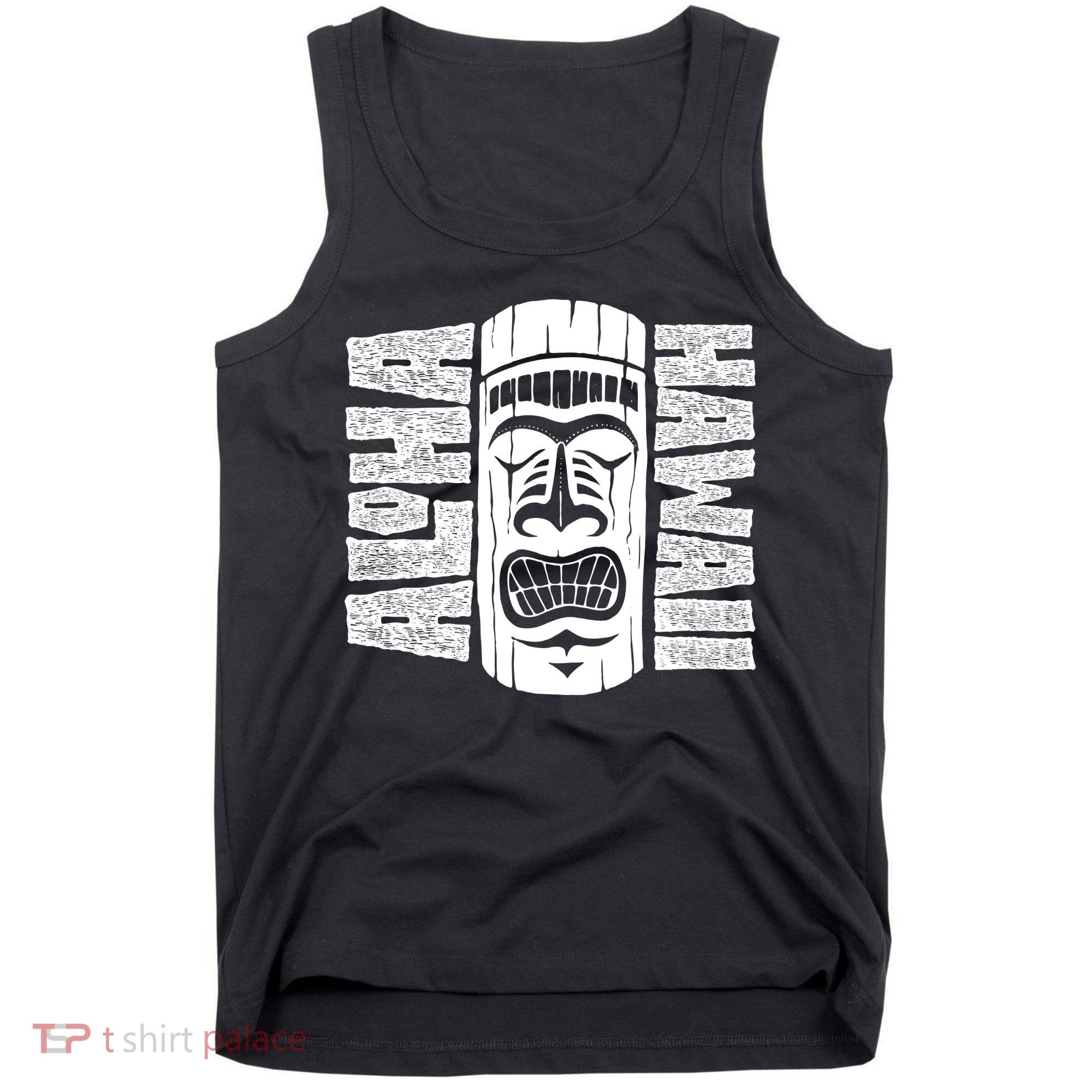 Aloha Hawaii Tiki Statue Tank Top