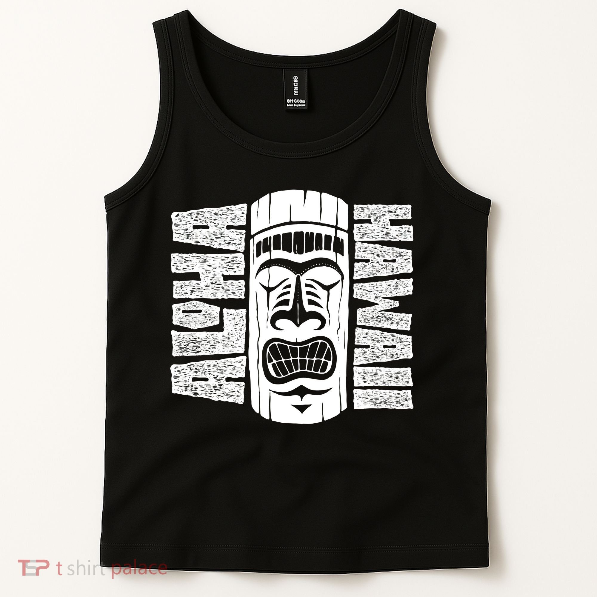 Aloha Hawaii Tiki Statue Tank Top