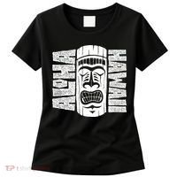 Aloha Hawaii Tiki Statue Women's T-Shirt thumb 0