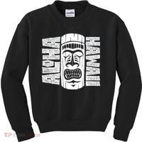 Aloha Hawaii Tiki Statue Kids Sweatshirt thumb 0
