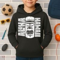 Aloha Hawaii Tiki Statue Kids Hoodie thumb 2