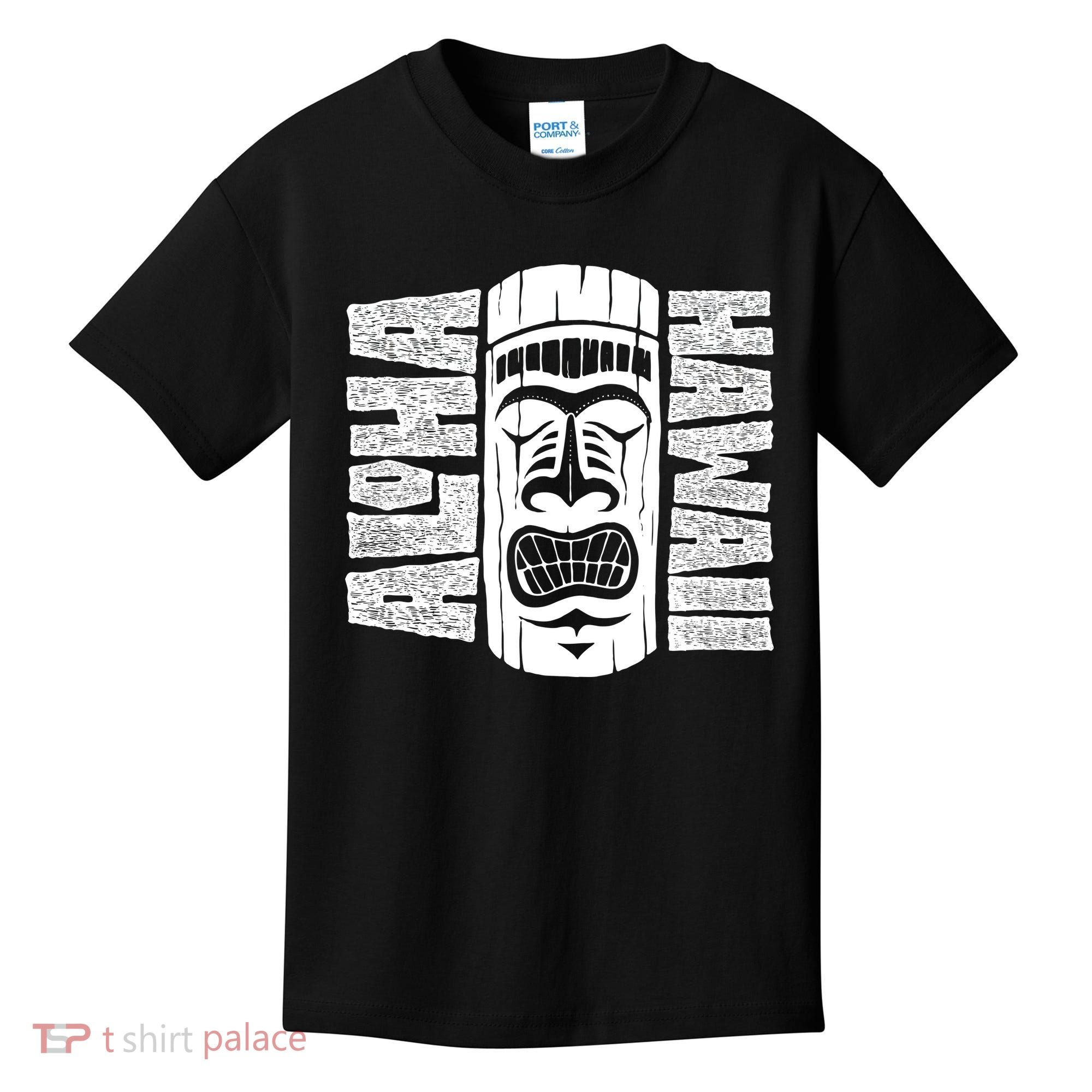 Aloha Hawaii Tiki Statue Kids T-Shirt