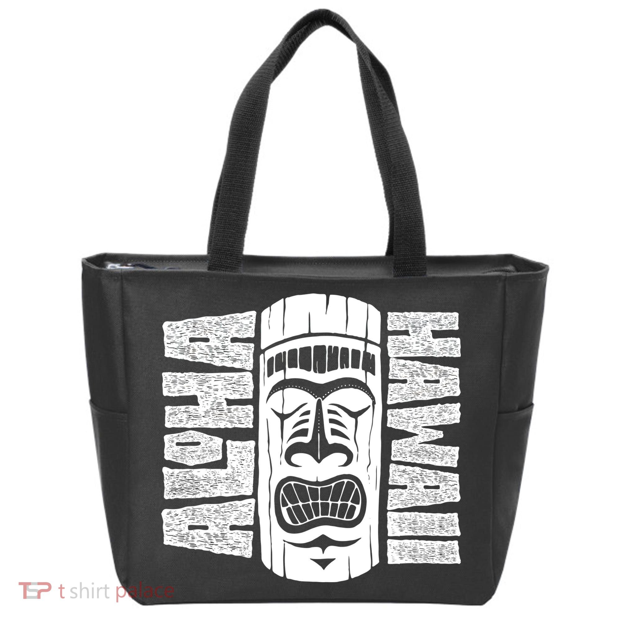 Aloha Hawaii Tiki Statue Tote Bag