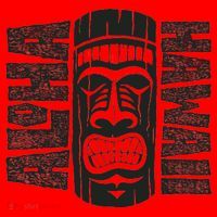 Aloha Hawaii Tiki Statue Santa Hat thumb 1