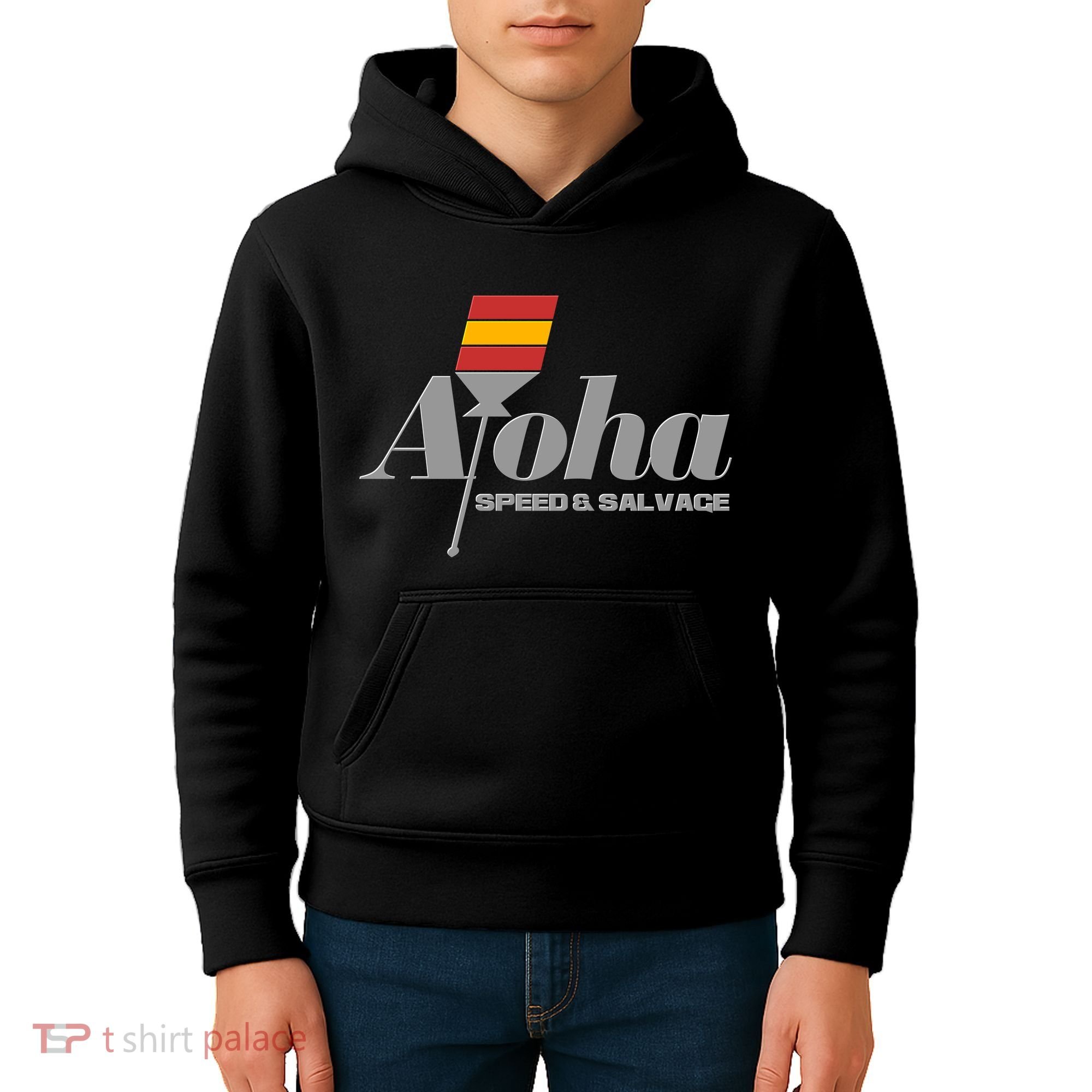 Aloha Speed And Salvage Logo Kids Hoodie