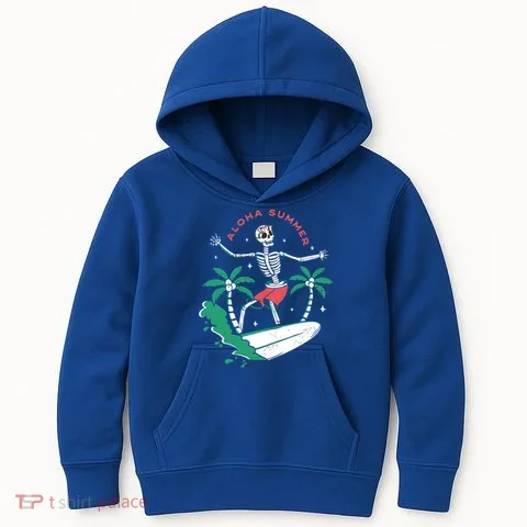 Aloha Summer Kids Hoodie in the selected color