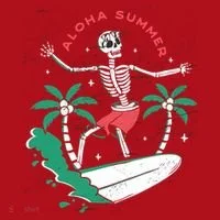 Aloha Summer Christmas Stocking thumb 1