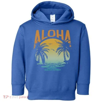 Aloha Summer Beach Toddler Hoodie